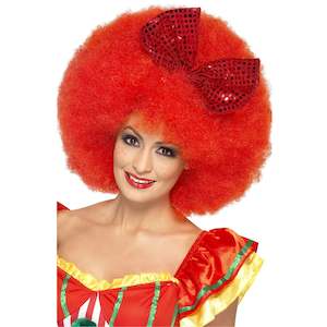 Costume hiring: Afro - Mega Red