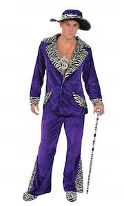 Costume hiring: Purple Pimp