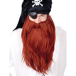 Buy Pirate Beard and Mo Jumbo Set Red