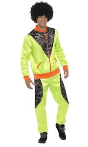 Costume hiring: 80s Retro Shell Suit Neon Green