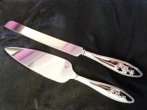 Wedding Cake knife and Slice (set)