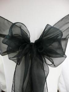 Organza Chair Bows – multiple colours