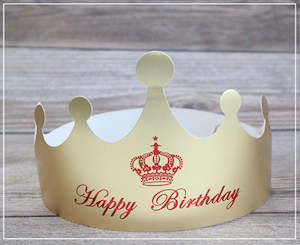 Gift: Happy Birthday Paper Crown Pack