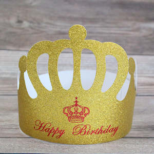 Glitter Paper Crown Pack