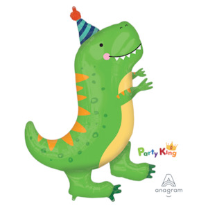 Dino-Mite Party Dinosaur T-Rex Super Shape Foil Balloon