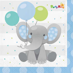 Enchanting Elephant Boy Lunch Napkins