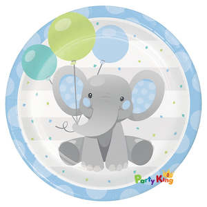 Enchanting Elephant Boy Dinner Paper Plates 22cm