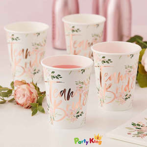 Gift: Floral HenParty Paper Cups