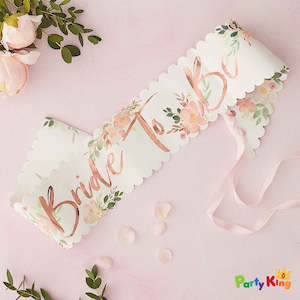 Floral Hen Party Bride To Be Sash