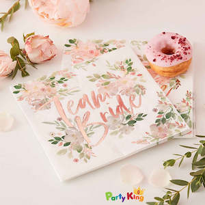 Floral Hen party Team Bride Napkins