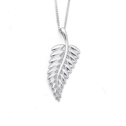 Sterling silver sterling silver fern pendant