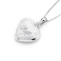 Sterling silver 16mm 'mum' heart locket