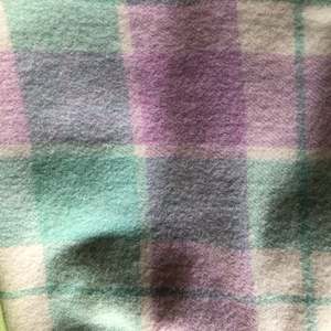 Building supplies: Purple, teal and cream tartan wool vest