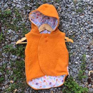 Building supplies: Mandarin orange wool vest