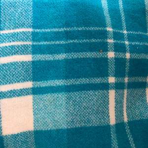 Teals and white tartan wool vest