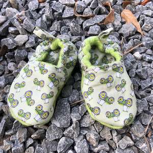 Building supplies: Apple Green Wool Slippers