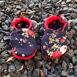 Red Wool Slippers