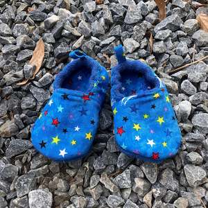 Royal Blue Wool Slippers