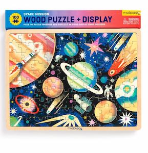 Space Mission Puzzle & Display Wood 100 pc