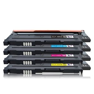 Stationery, paper, printing: Cyan Samsung CLT C406S CLT 406S Toner