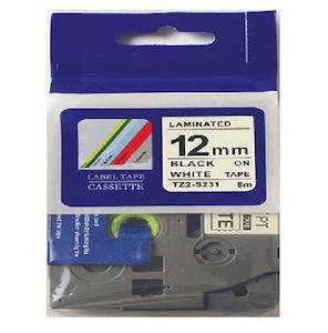 Stationery, paper, printing: Brother Tze231 Label Tape Black on White