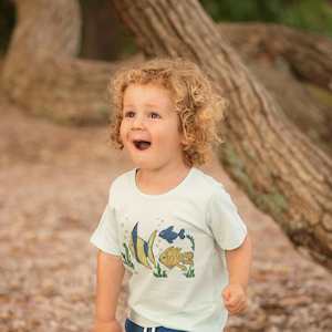 Organic Cotton Happy Fish Tee Shirt