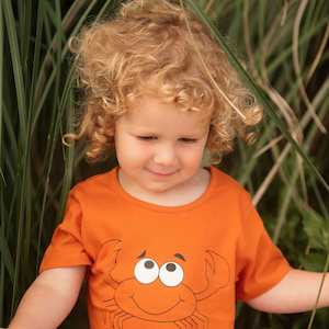 Organic Cotton Daring Crab Tee Shirt