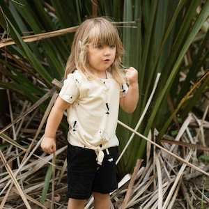 Organic Cotton Jet Black Shorts