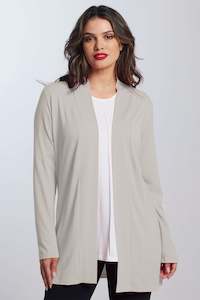 PAULA RYAN ESSENTIALS Edge to Edge Cardigan - MicroModal Champagne