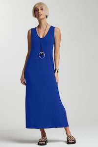 PAULA RYAN ESSENTIALS  Sleeveless Sheath - Santorini Blue Micromodal