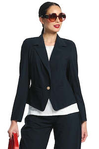 Clothing manufacturing - womens and girls: PAULA RYAN Girlfriend Jacket - Black