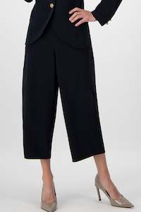 Clothing manufacturing - womens and girls: PAULA RYAN Osaka Pant - Microjersey Black