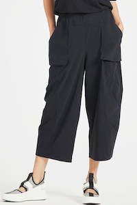 Clothing manufacturing - womens and girls: PAULA RYAN Tokyo Pant - Microjersey Black