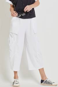 PAULA RYAN Tokyo Pant - Microjersey White