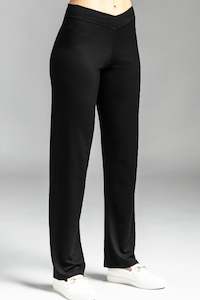 PAULA RYAN ESSENTIALS Slim Leg Lounge Pant - Merino Black