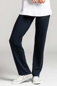 Clothing manufacturing - womens and girls: PAULA RYAN ESSENTIALS Slim Leg Lounge Pant - MicroModal Navy