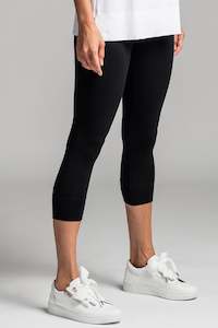 Clothing manufacturing - womens and girls: PAULA RYAN ESSENTIALS Capri Legging - MicroModal