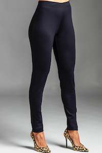 PAULA RYAN ESSENTIALS Crossover Waist Legging - Navy Roma