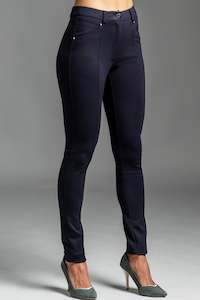 Clothing manufacturing - womens and girls: PAULA RYAN Roma Jean Legging Navy