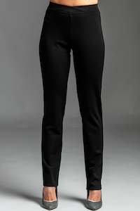 PAULA RYAN ESSENTIALS Narrow Leg Pants - Black Roma