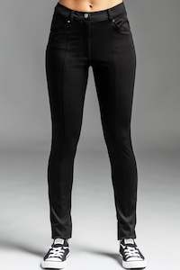 Clothing manufacturing - womens and girls: PAULA RYAN Roma Jean Legging Black