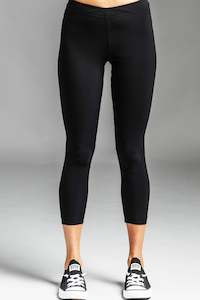 Clothing manufacturing - womens and girls: PAULA RYAN ESSENTIALS Capri Legging/Pant - Classic Microjersey