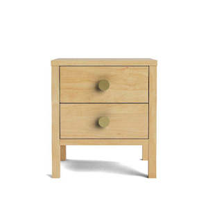 Andes 2 Drawer bedside - Pine