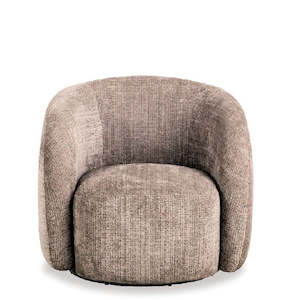 Lodi Swivel Armchair - Dusty Brown