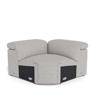 Madison 1 Seater Corner with Adjustable Headrest in Fabric