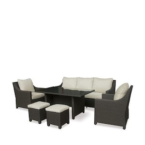 Mesa Outdoor Low Dining Lounge Suite (6 Pce)