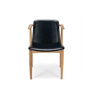 Flores Chair Vintage Black PU