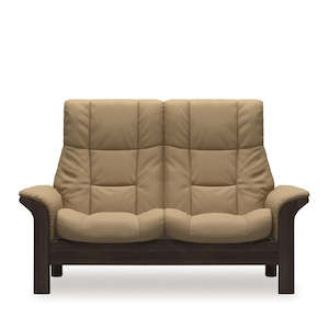 Investment - commercial property: Stressless® Windsor 2 Seater Recliner Sofa - High Back (Paloma Sand leather)