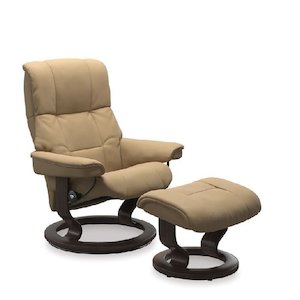 Stressless® Mayfair Leather Recliner - Classic Base (Paloma Sand)