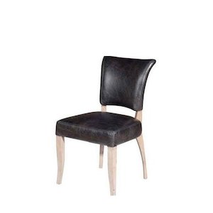 Mimi Dining Chair - Riders Black with Weathered Oak